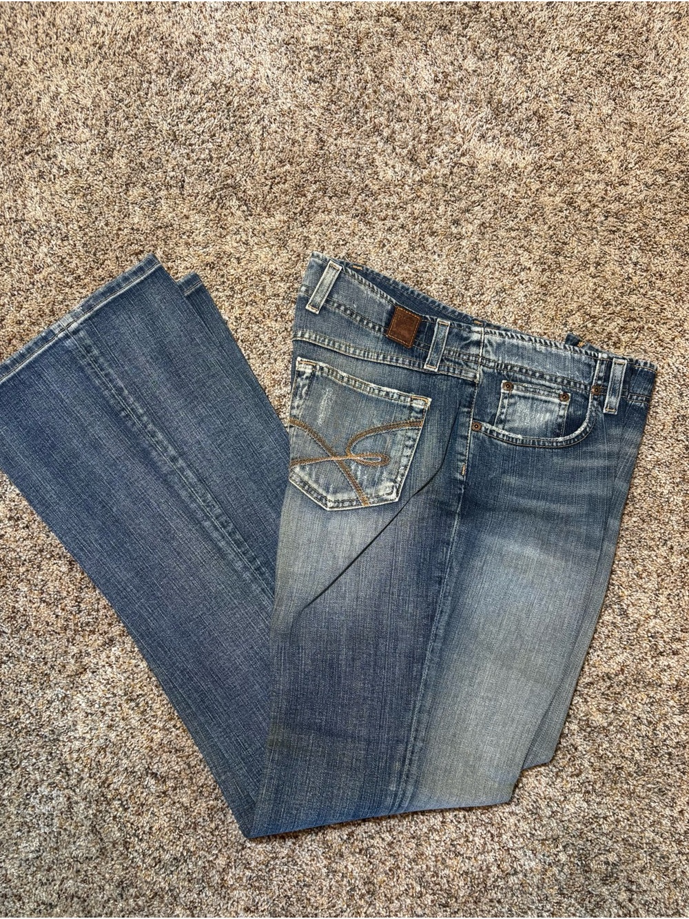 E193 Vintage BKE Wendi Women's Blue Bootcut Jeans, 31 x 33.5